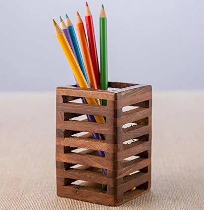 Lxonline 1 Compartments wooden Wooden Pan Stand