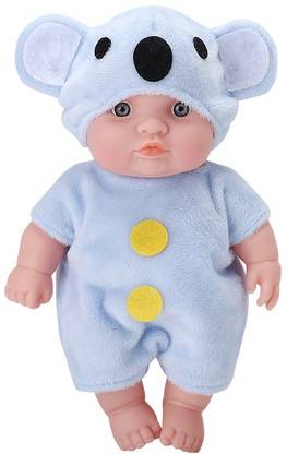 KIDS&TOY Realistic Silicone Baby Doll Vinyl Real Life Baby For Boy & Girl(Blue)