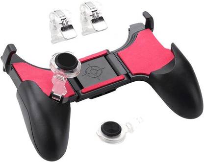 kluzie Best Buy 5in1 Gamepad [2 Joystick + 2 Trigger + 1 Gamepad] PUBG Mobile Controller, 5-in-1 Shoot Aim Move Buttons PUBG Mobile Controller with Gaming Trigger, Ergonomic Design Grip and Joysticks for Android iOS Phones for PUBG Rules of Survival  Gaming Accessory Kit
