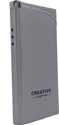 Sparsh Collection Refillable Premium Slim & Sleek Classy Windproof Jet Flame Pocket Lighter Steel Gas Lighter