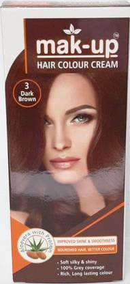 mak-up Hair Colour Cream Dark Brown (3.0) , Dark Brown