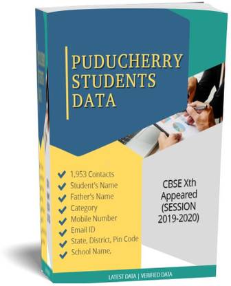 OnlineData PUDUCHERRY Students Database (Class X, CBSE, 2019-2020) - Downloadable Google Drive Link (Excel Format)