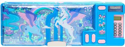 Smiggle NA Unicorn Print Art Plastic Pencil Box