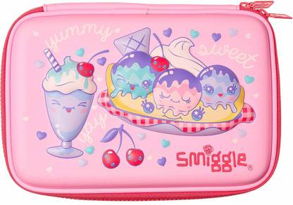 Smiggle NA Ice-cream Print Art Polyester Pencil Box