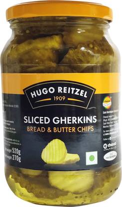 Hugo Reitzel Sliced Gherkins Bread And Butter Chips Gherkin Pickle