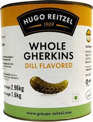 Hugo Reitzel Whole Gherkins Dill Flavoured Gherkin Pickle