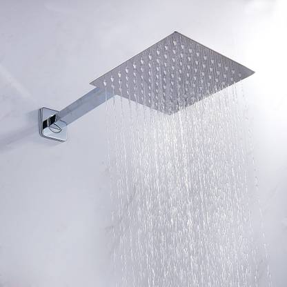 TOTAL HOME New Bathroom Shower Head Silver Square 304 Stainless Steel Large Rainfall Overhead Shower Head Bath Rain Shower F28-3/G28 Shower Head