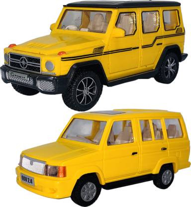 Miniature Mart Pack Of 2 Pieces Small Size Made Of Plastic Indian Passenger Look Like Car Vehicle Models(SUV + MPV) With Pull Back & Go Automobile Toy Cars | Car Toy For Boys | Children Playing Toy Car for Babies | Cars For Kids | Use As Showpieces [Small Size Cars] [2 COMBO OFFER]