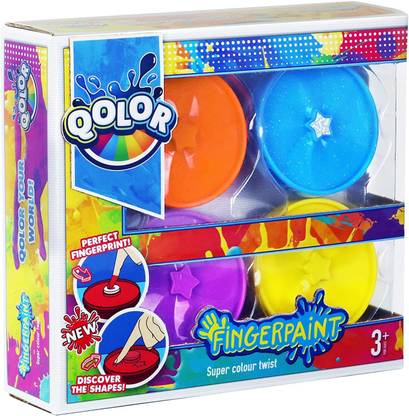 Qolor Super Colour Twist 4 Finger Paint