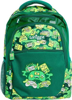 Smiggle Sggle Far Away Backpack with Four Zipped Compartments | Gang Print Backpack