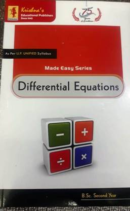 DIFFERENTIAL EQUATION BY KRISHNA PRAKASHAN FOR BSC STUDENTS HELP BOOK MADE EASY