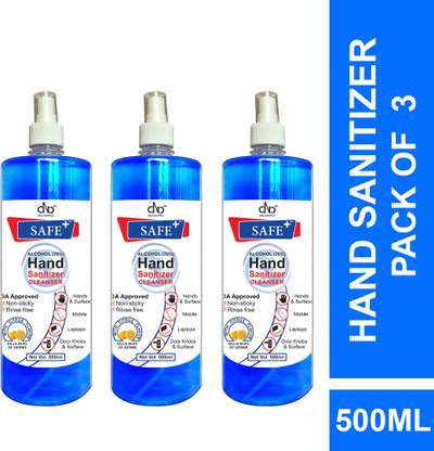 DNA Lifestyle Safe+  Cleanser Spray - 500 ml Sanitizer Spray Bottle