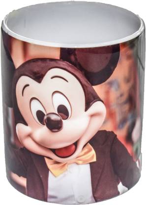 yanaprint MICKY MOUSE IMAGE MUG CERAMIC 350 ML WHITE PACK OF 1 Ceramic Coffee Mug