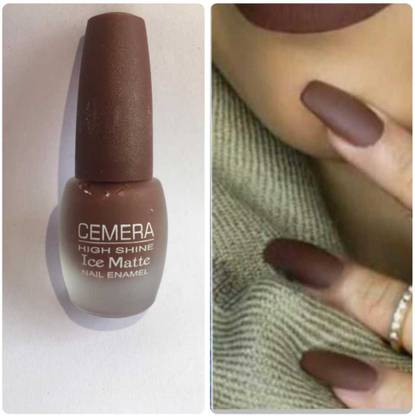 Cemera Matte Nail Polish Brown BROWN