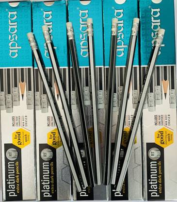 APSARA platinum extra dark rubber tipped pencils Pencil