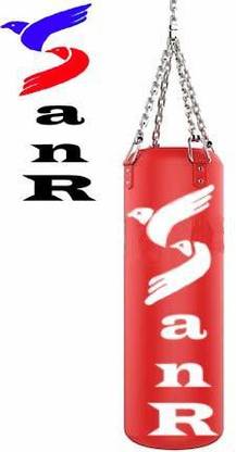 SanR Boxing Bag-7ft Leather Unfilled Punching Bag with Chain Hanging Bag
