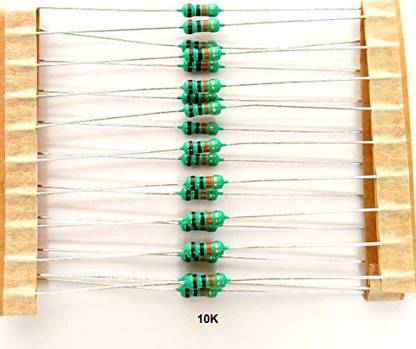 gobagee 10K ohm 1/4w 5% resistor, Set of 100 resistance Fixed Resistor