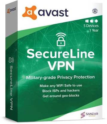 Avast VPN Security 5 User 1 Year