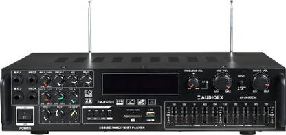 AUDIOEX Stereo Karaoke Amplifier Spectrum Wave Display 10 Band Equaliser Sound Control Analog Sound Mixer