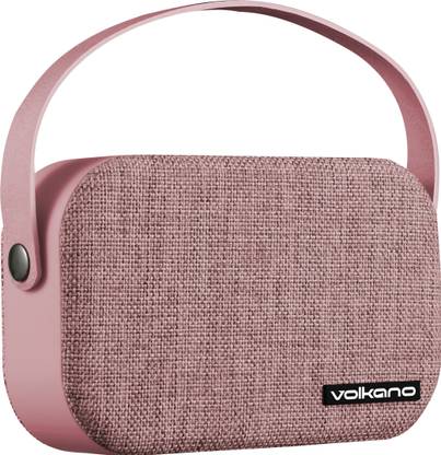 volkano Bluetooth Speakers|Portable Speaker|Bluetooth Wireless Speakers | Fabric series [Light Grey] 10 W Bluetooth Speaker