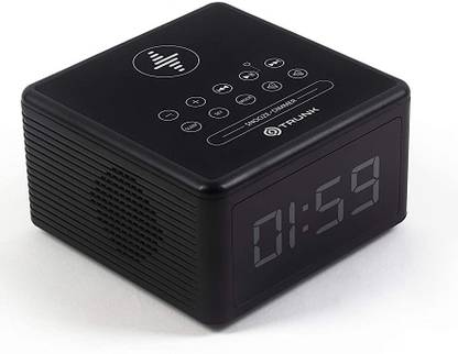 Trunk 101 Digital Clock Bluetooth Speaker/Alarm/FM with Wireless Charger 5 W Bluetooth Speaker