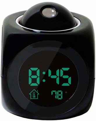 sai aura Digital Black Clock