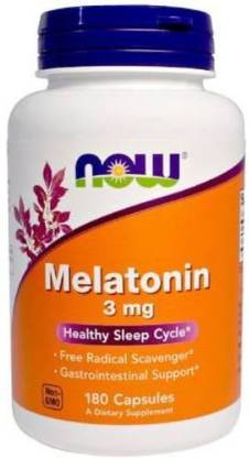 Now Foods Melatonin 3 mg 180 Capsules