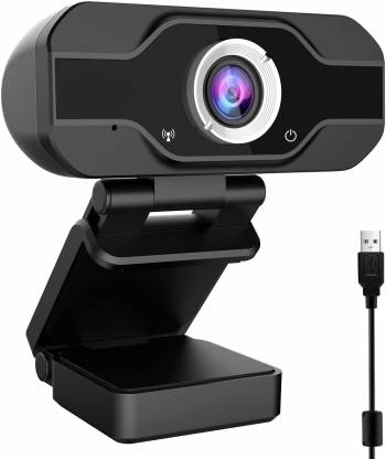 Proelite WC02 2MP Full HD 1080p Webcam for PC Laptop Desktop, USB Webcam with Microphone for Video Conferencing Video Calls, USB Full HD Webcam Compatible with Skype, FaceTime, Hangouts, Plug and Play  Webcam