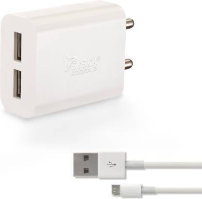 Syska 2.4 A Wall Charger for Mobile with Detachable Cable