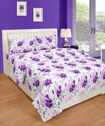 LENGRER FAB 230 TC Polycotton Double 3D Printed Flat Bedsheet