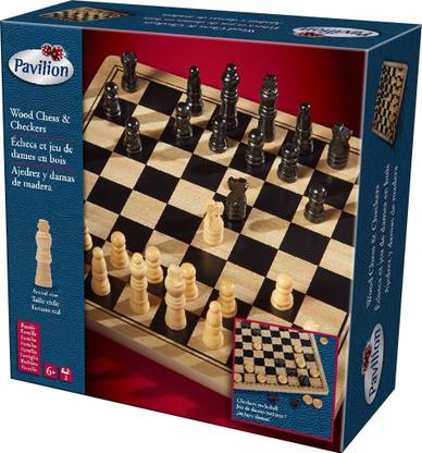 Pavilion CHESS AND CHECKERS IN BOX Strategy & War Board Game