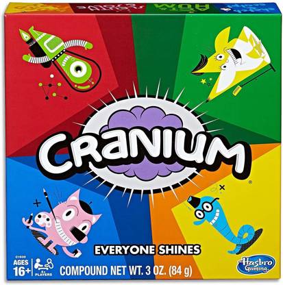 Hasbro Cranium Game, for 14 Years Old and Up, EDUCATIONAL, Party & Fun Board Game
