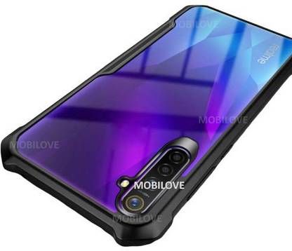 MOBILOVE Back Cover for Realme 6 | Four Corner Hybrid Soft PC Anti Clear Gel TPU Bumper Case