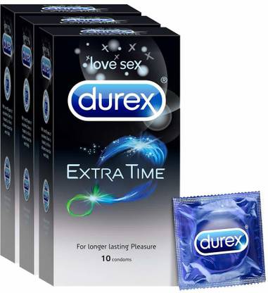 DUREX Extra Time Condom  (Set of 3, 30 Sheets) at Rs. 403
