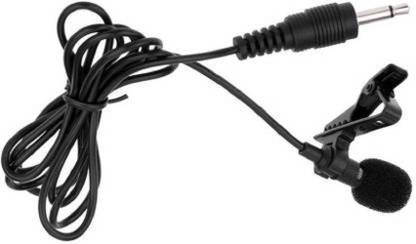 ZAUKY mic 3.5 mm caller 98897with wired 3.5mm jack black color Microphone