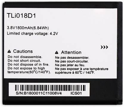 FULL CELL Mobile Battery For  Alcatel ONE TOUCH POP D5, 5038D TLi018D1