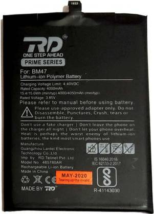 RD Mobile Battery For  REDMI MI REDMI 3S