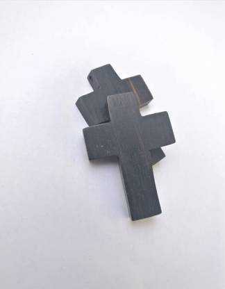 Jain Export Jesus Cross Wooden Pendant [Christian Cross] (Pack of two )Combo Wood Pendant