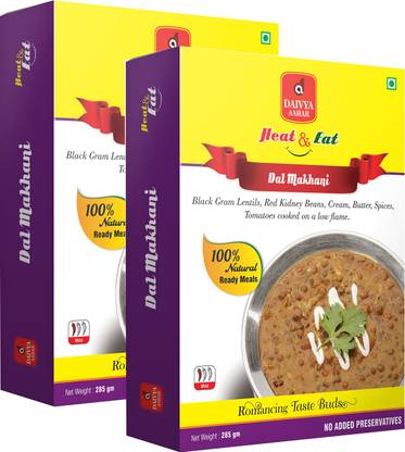 DAIVYA AAHAR Ready to Eat Dal Makhani - 100% Natural (285 g x 2) 570 g