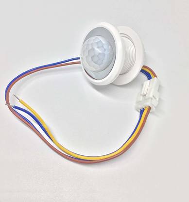 SiSAH ABS Small Adjustable PIR Motion Sensor Day Night Indoor Light Switch (White) Smart Switch