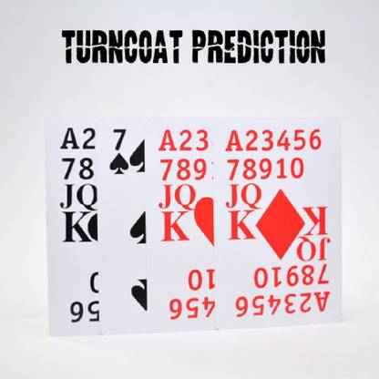 MilesMagic Magician's Turncoat Prediction Card Predict Gimmick Real Mentalism Magic Trick card Gag Toy