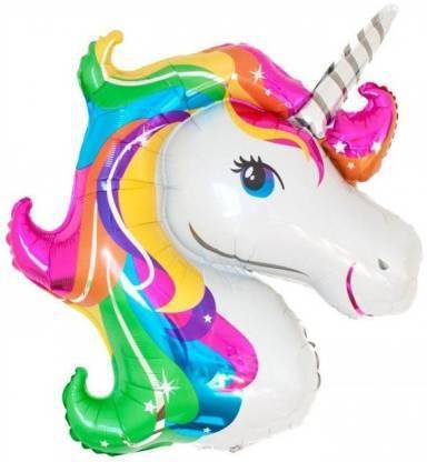 Anayatech Printed Unicorn Theme Foil Balloon(pack of 1) Balloon