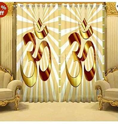 WEBICOR 150 cm (5 ft) Polyester Window Curtain (Pack Of 2)