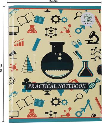 Edulife General Pratical Regular Notebook 1 Side Ruled & 1 Side Plain 120 Pages