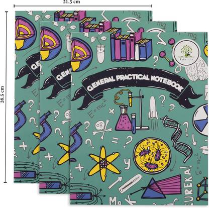 Edulife General Prectical Notebook Regular Notebook General Practical 96 Pages