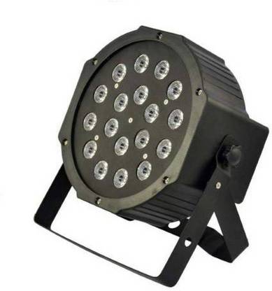 POWERLITE LED PAR Stage Lights 18 x 3W LED RGB Stage Lighting DMX-512 Stage Light for Disco Party DJ Club Single Disco Ball Single Disco Ball