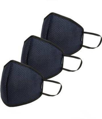BLUE TYGA shield reusable outdoor protection mask - Black 3 Reusable Cloth Mask With Melt Blown Fabric Layer