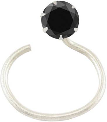 Shree Jewellers Sterling Silver Plated Sterling Silver Nose Stud