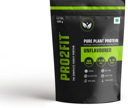 PRO2FIT Pea Protein Isolate, Brown Rice Protein Isolate, Mung Bean Protein Concentrate Plant-Based Protein