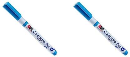 CircuitWorks Chemtronics CW2200MTP Micro Tip Conductive Pen (8.5 g, 0.3 oz) (Pack of 2) 0 W Temperature Controlled